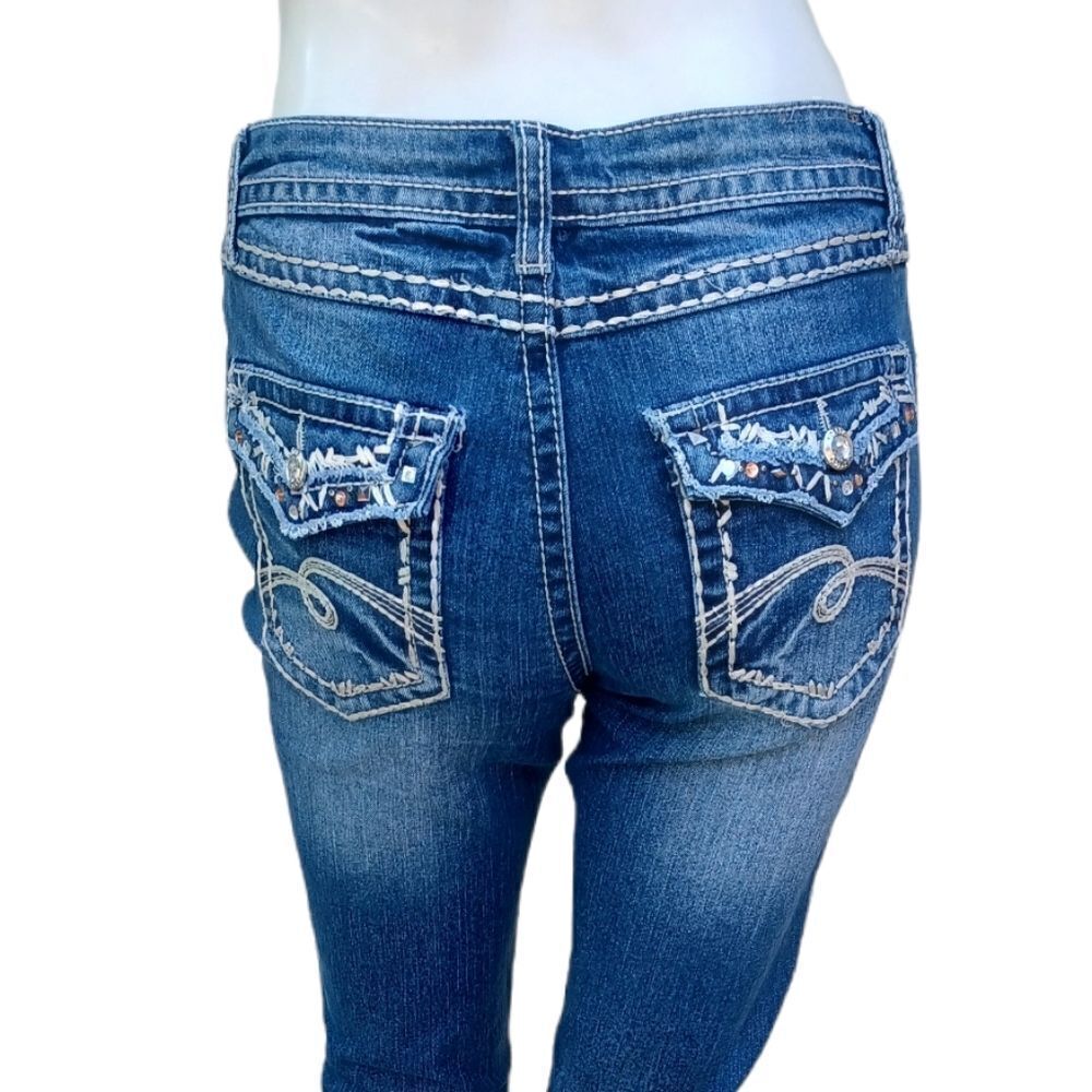 446215...Justice Premium Skinny Jeans Size Jr. 16R - Picture 4 of 6